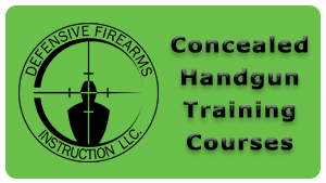 Concealed Handgun Safety Training Classes provided by Defensive Firearms Instruction